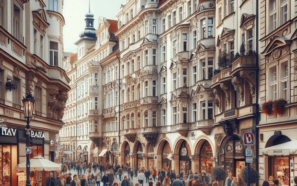 Eine Reise durch die Karlova-Straße in Prag