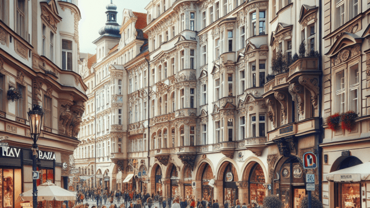 Eine Reise durch die Karlova-Straße in Prag