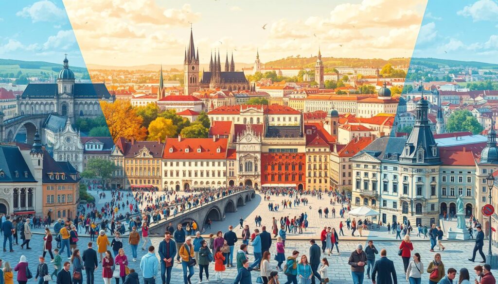 Prag Touristenaufkommen Jahresverlauf