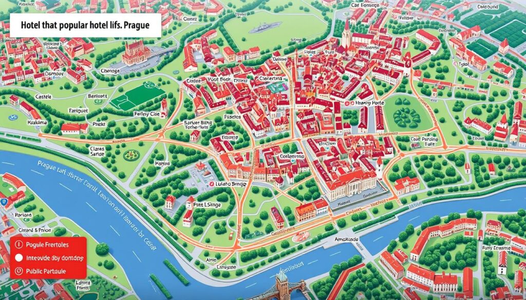 Prager Hotellagen Übersicht Prager Hotellagen Übersicht